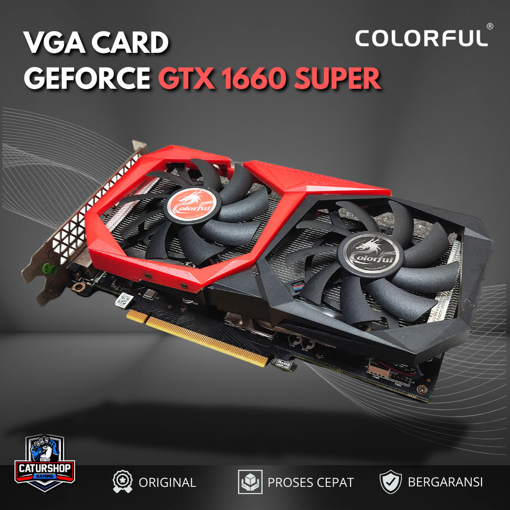 Colorful GeForce GTX 1660 SUPER NB 6G-V 6GB GDDR6 VGA Graphic Card / VGA GTX 1660 SUPER SECOND