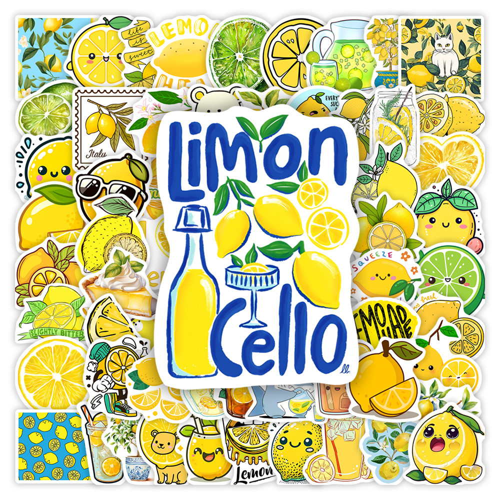 

Cute Cartoon Lemon Stickers Kids DIY Toys Gift Decorative for Scrapbook Junk Journals Laptop Phone Bottles Packaging Waterproof