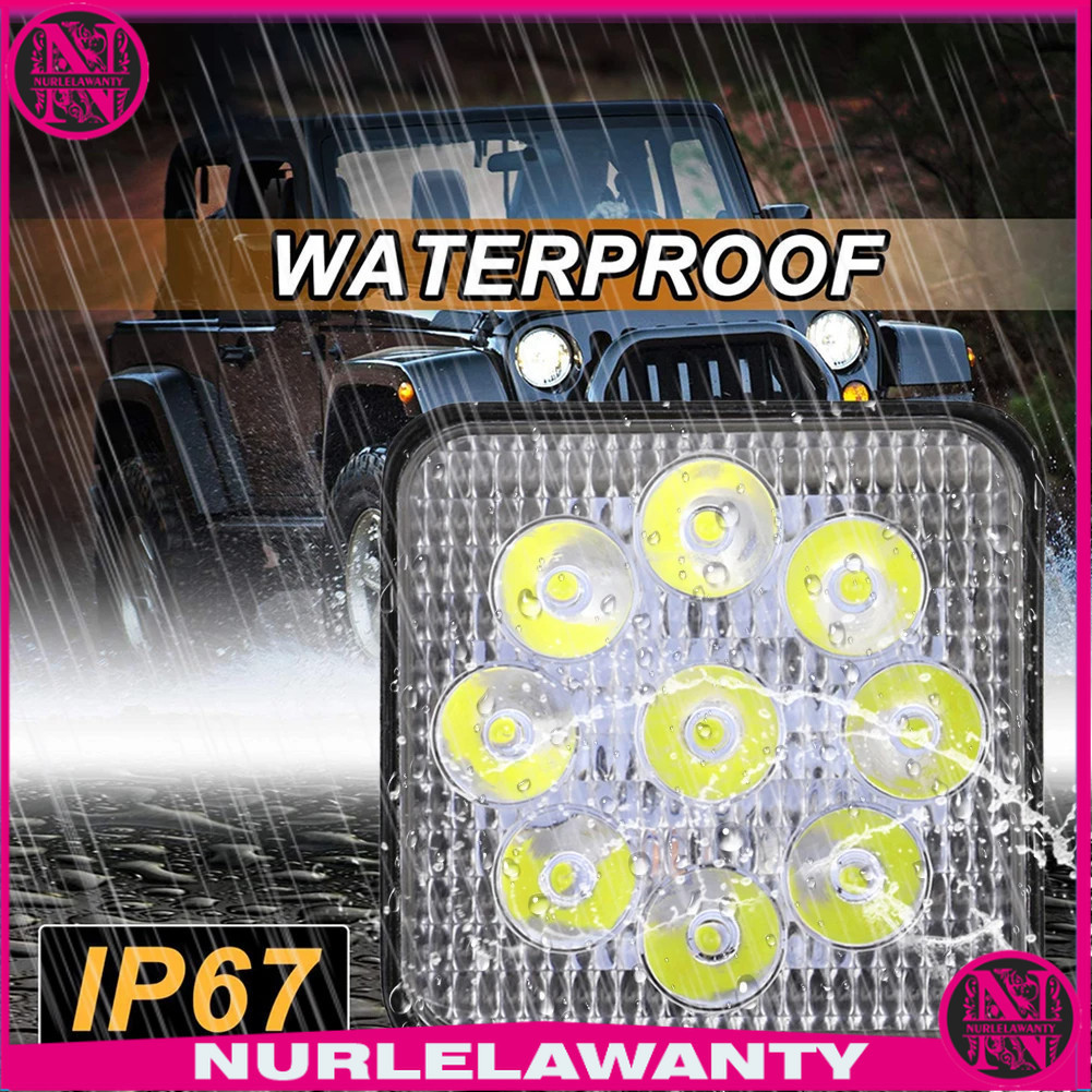 

- DXZ Lampu Sorot Tembak Mobil LED Floodlight Cool White 6000K IP67 27W - DX9 -