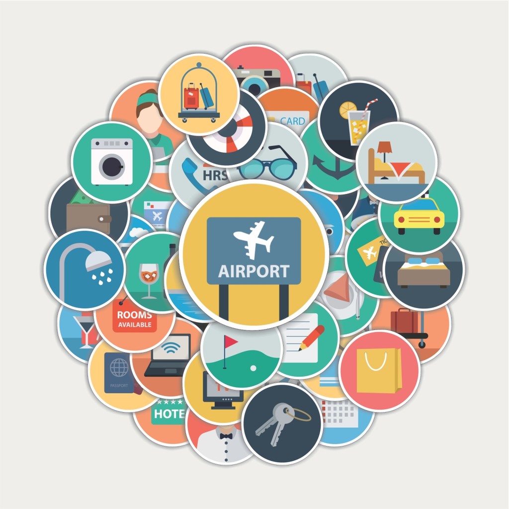 

Sticker Pack Stiker Ikon Datar Katalog Hotel | Sticker TUMBLR | Stiker LAPTOP KOPER HELMP