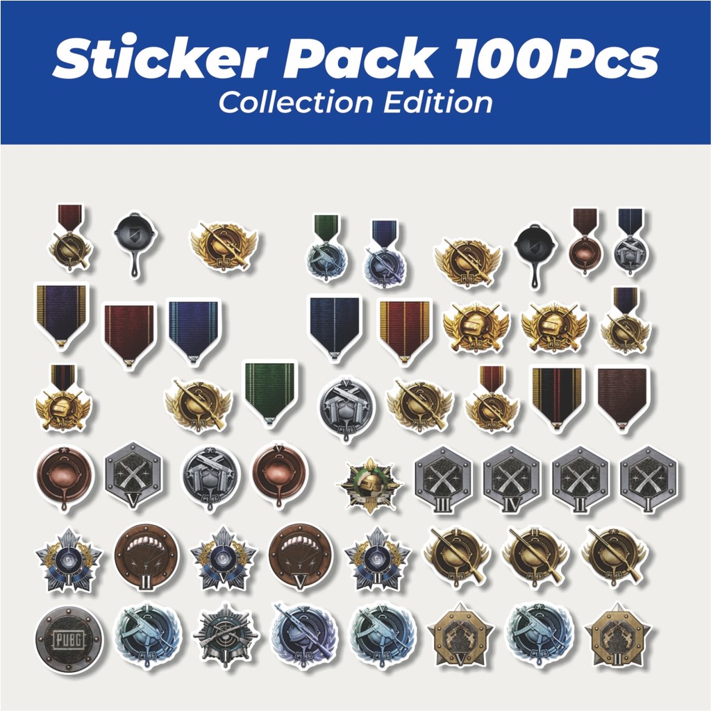 

Hot Stiker Game PUBG MEDALS Lucu Anti Air Stikers Berperekat Waterproof Sticker Decal Buat Motor Helm Buku Journal Koper Casing HP Laptop Botol Minum