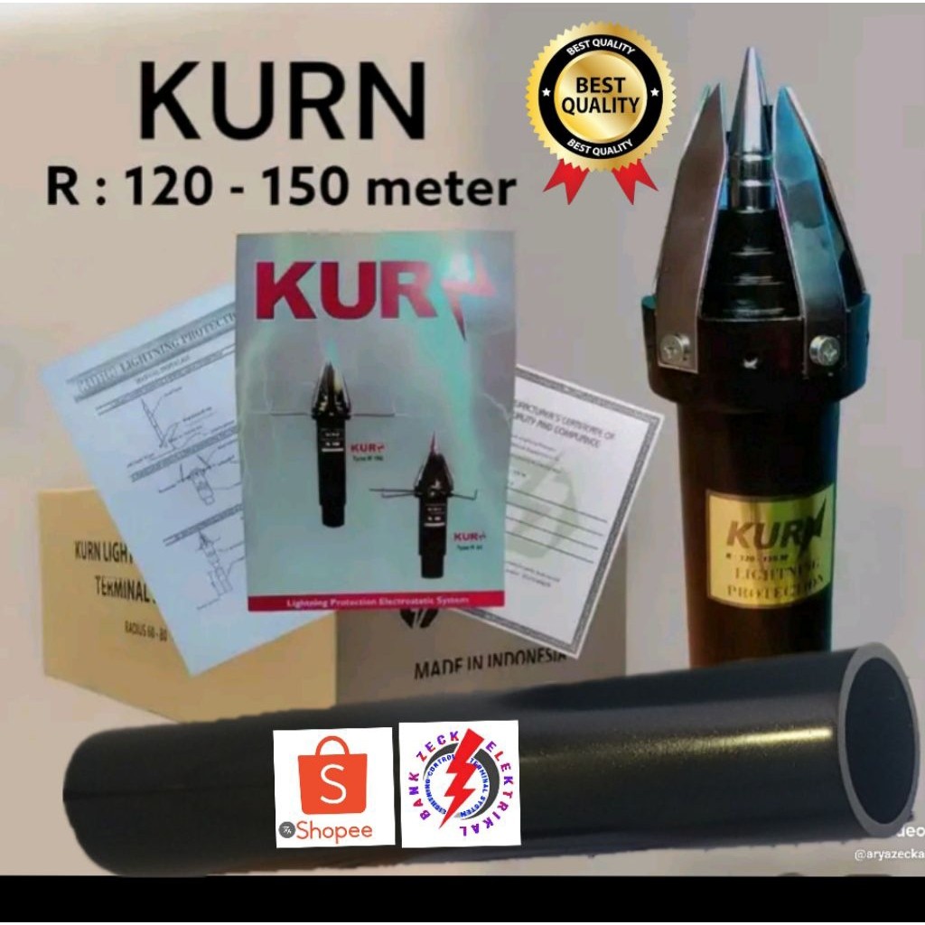 Penangkal petir Anti petir  KURN Radius120-150m  original