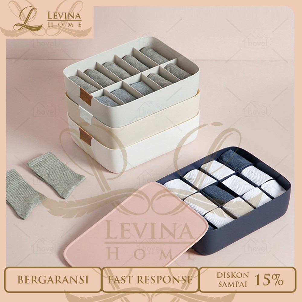 Underwear Box Storage Kaos Kaki Kotak Pakaian Dalam Tempat Penyimpanan Multifungsi – Levina Home
