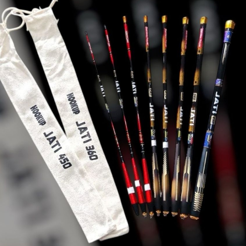 Joran Tegek Hookup Jati 150/450CM - Ruas Pendek