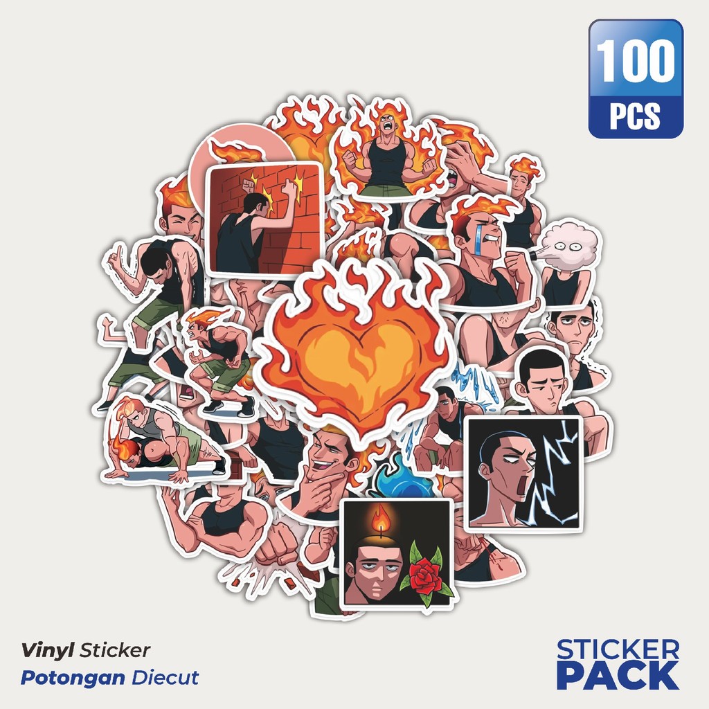 

Terbaru! 50 pcs Stiker Sasper The Gym Guy Dekorasi Lucu Kreatif untuk Notebook, Skateboard, HP