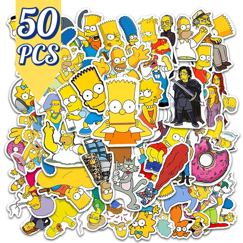 

Stiker The Simpsons 50 PCS | Stiker Kartun Lucu Anti Air untuk Motor, Helm, Laptop, HP, Koper