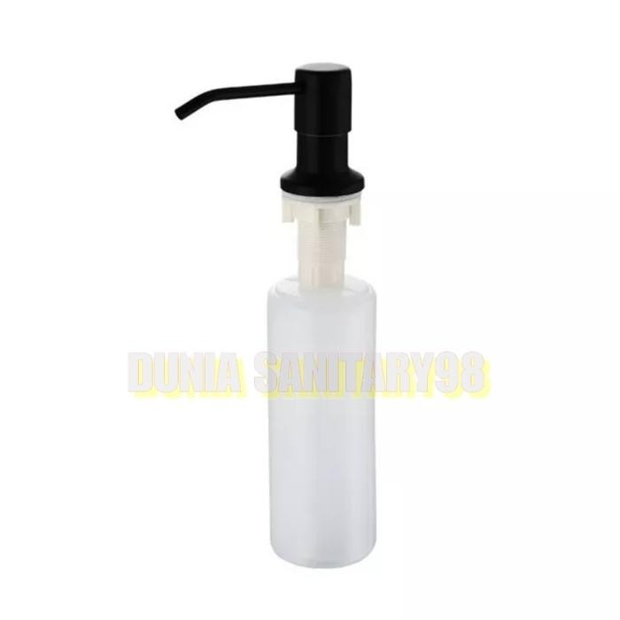 

Soap dispenser wastafel tanam /kitchen sink hitam/tempat sabun black