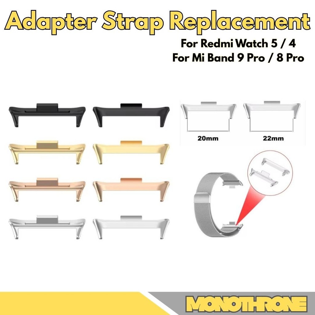 Adapter Strap Replacement For Smartwatch Redmi Watch 5 4 For Mi Band 9 Pro 8 Pro Smartband Smart Ban
