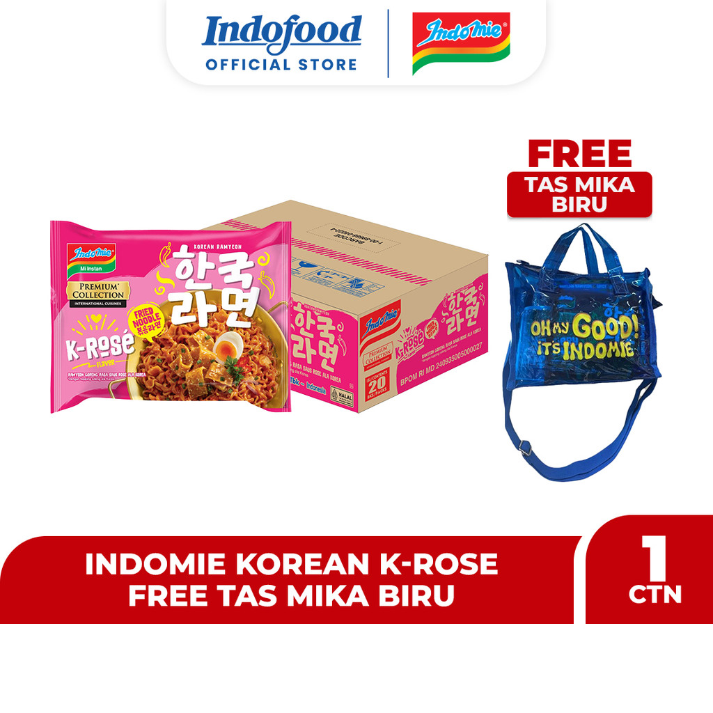 

1 Carton Indomie Korean K-Rose Free Gift Tas Mika Warna