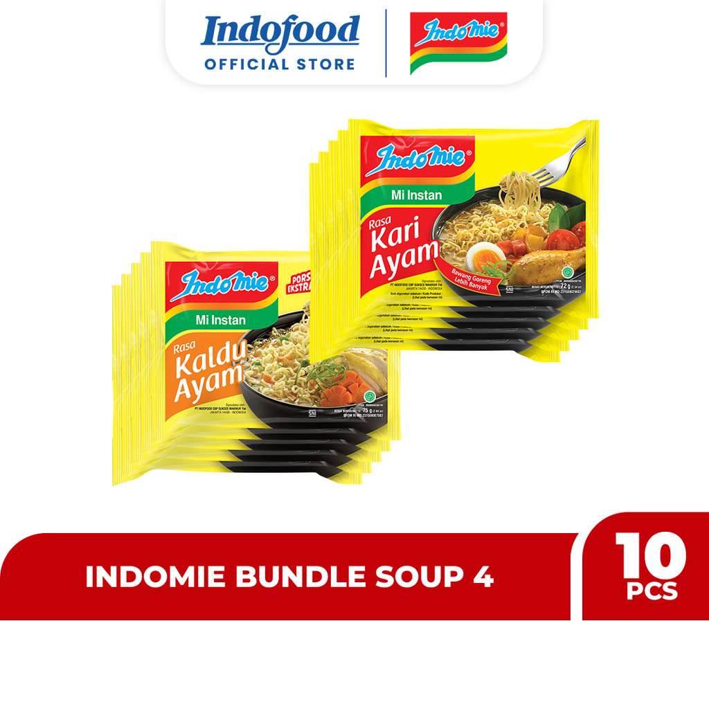 

Indomie Bundle Soup 4 isi 10 Pcs