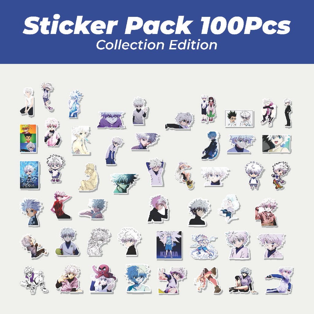 

Hot Stiker Anime Killlua (Hunter x Hunter) Lucu Anti Air Stikers Berperekat Waterproof Sticker Decal Buat Motor Helm Buku Journal Koper Casing HP Laptop Botol Minum