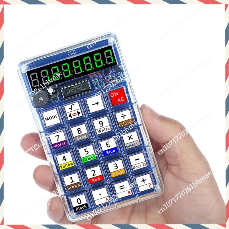 -A21Z Learn Soldering With DIY LED Digital Tube Calculator Kits, Controlled By 51 Microcontroller Fo