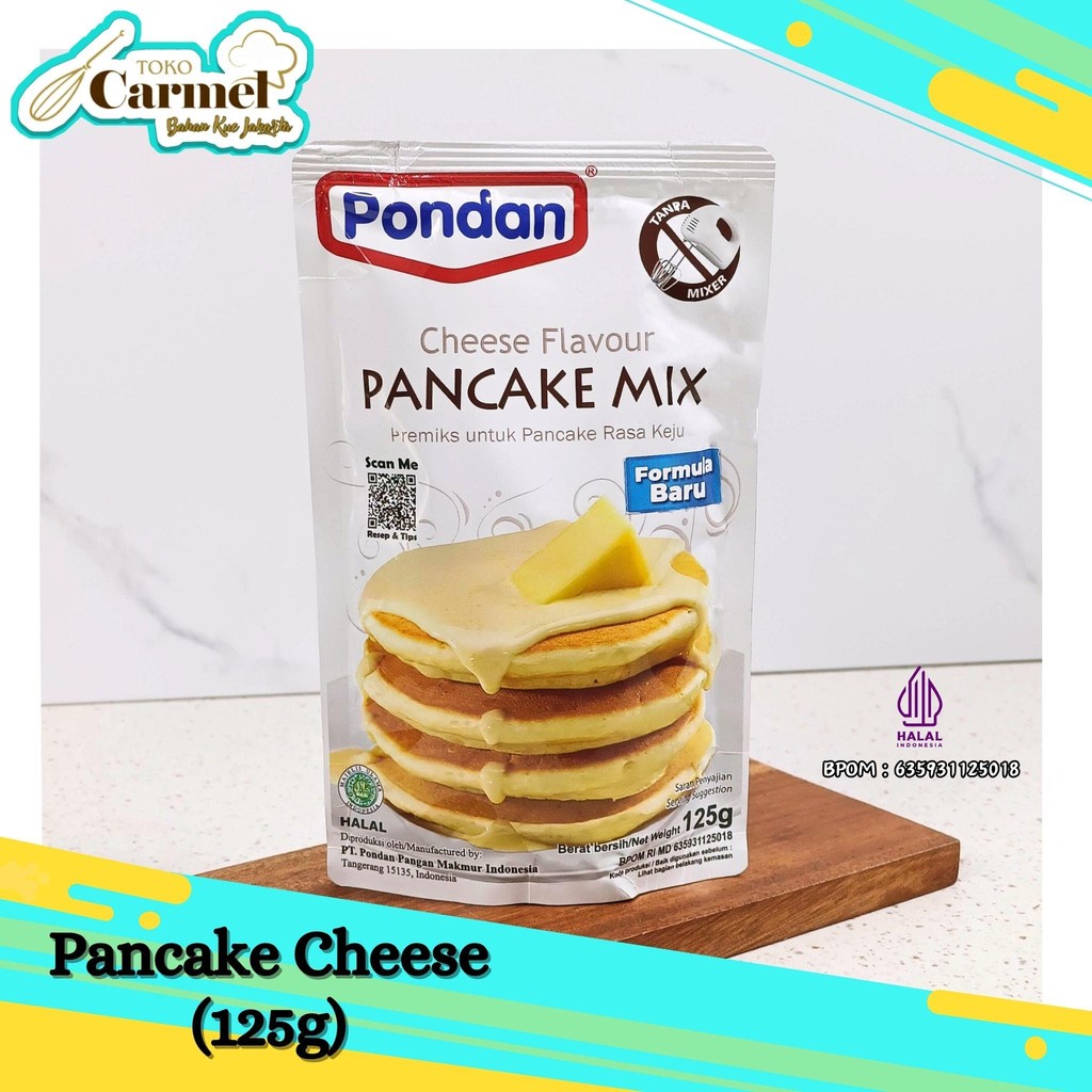 

Pondan Pancake Mix 125gr - Tepung Pancake Cheese Keju