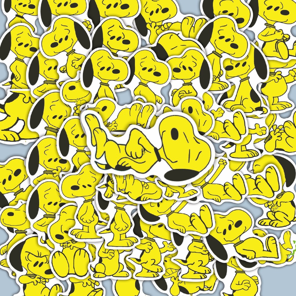 

100PCS Lucu Stiker Kartun Soopy V52 Stiker Aesthetic Stiker Anti Air Stikers Berperekat Waterproof sticker decal buat Motor Helm Buku Journal Koper Casing HP Laptop Botol Minum Hadiah anak