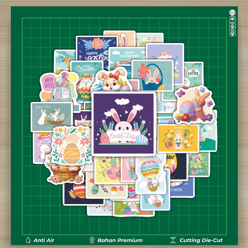 

HOT 50 PCS STIKER Stiker Tema Paskah V1 Stiker Fashion Cars Decal Dingin Kartu Album Custom Vinyl Anti Air- Sticker Aesthetic Buku Journal Koper Casing HP Tablet Laptop Helm Motor Botol Minum