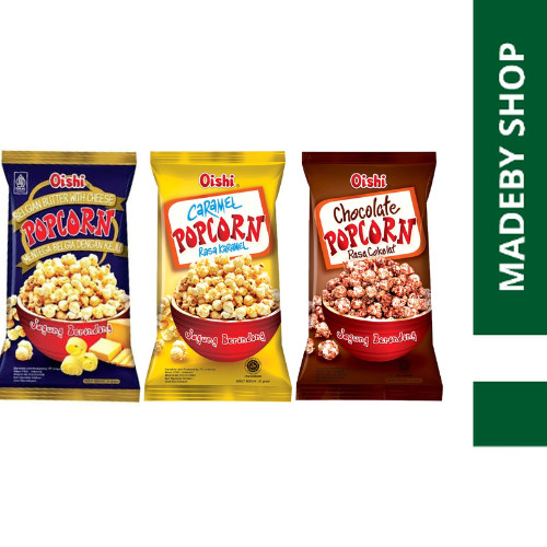 

POPCORN OISHI 20 GR VARIAN KEJU, KARAMEL DAN COKLAT