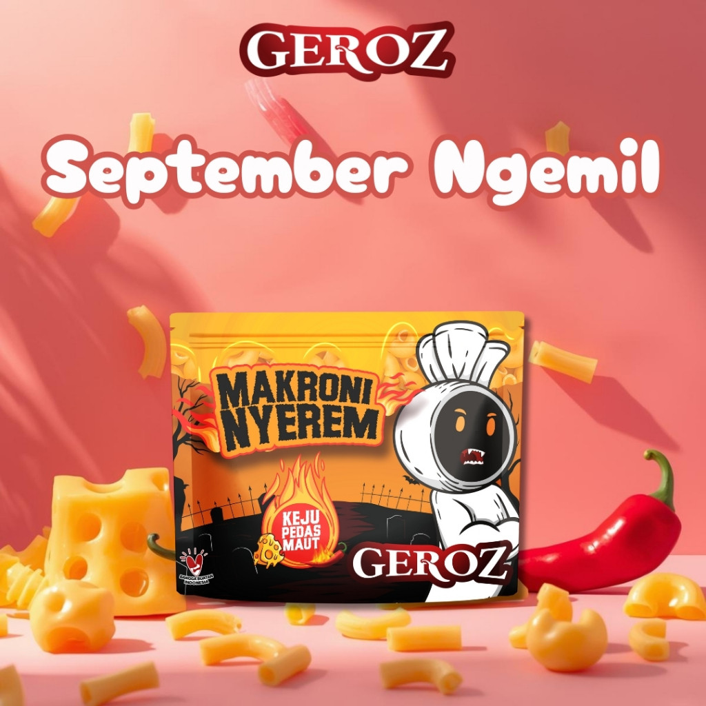

Geroz - Makroni Nyerem Keju Pedas Sertifikasi SPP-IRT