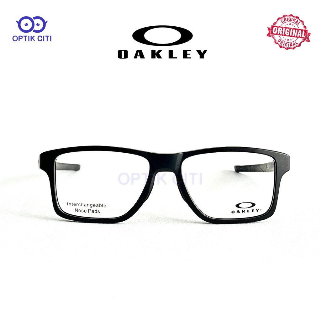 Frame Kacamata Pria Original Oakley Chamfer Squared OX 8143 - Satin Black