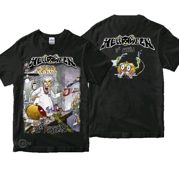 COD (Dikirim dalam 24 jam)MIEMIE. Kaos band HELLOWEEN DR STEIN kaos metal rock heloween heavy metal
