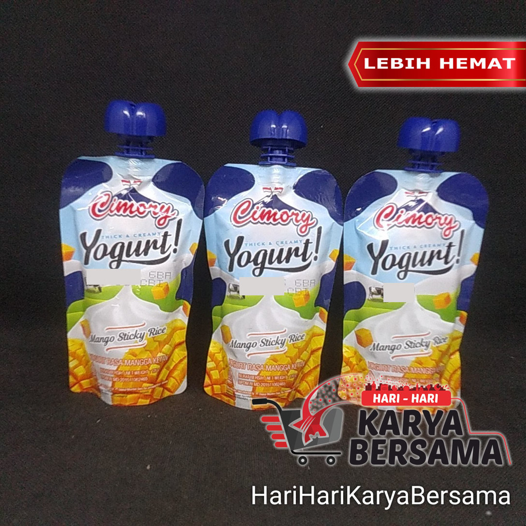

MINUMAN YOGHURT CIMORY YOGURT MANGO STICKY RICE MANGGA KETAN PACK 3'S X 120GR