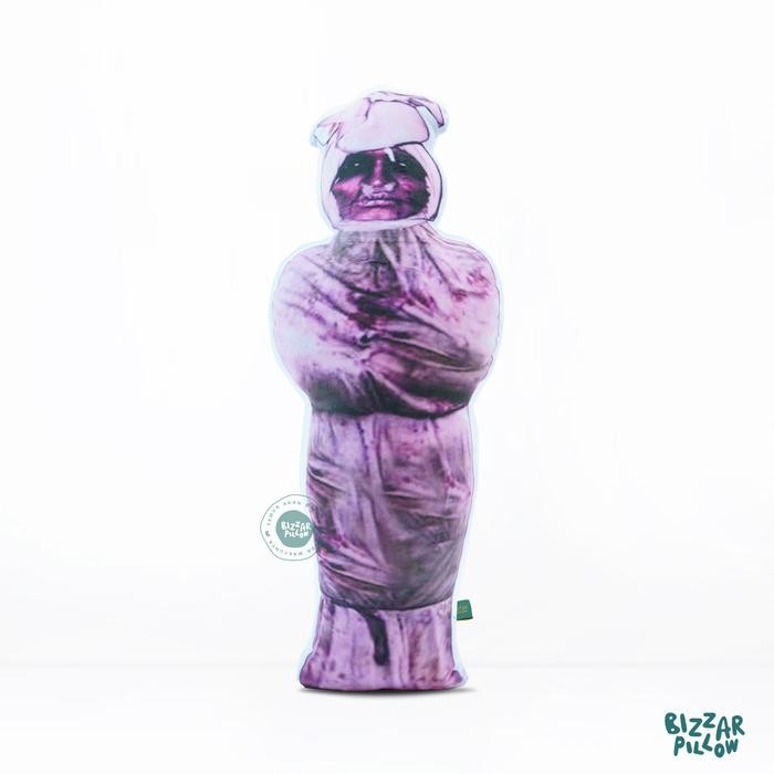 Bizzarpillow Bantal Motif Hantu Pocong Kuntilanak Kain Yelvo Size M BZ143 - Pocong