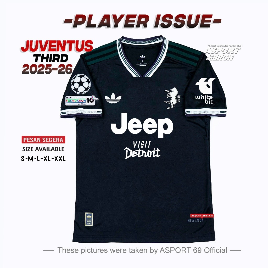ASPORT PLAYER ISSUE JUVENTUS THIRD 2025 2026 PI