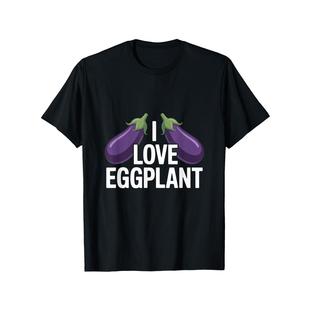 Kaos Pria Pecinta Sayuran Lucu  'Saya Suka Terong', 180gr Katun Tebal, S-XXXL.  Kaos Santai,  Sablon