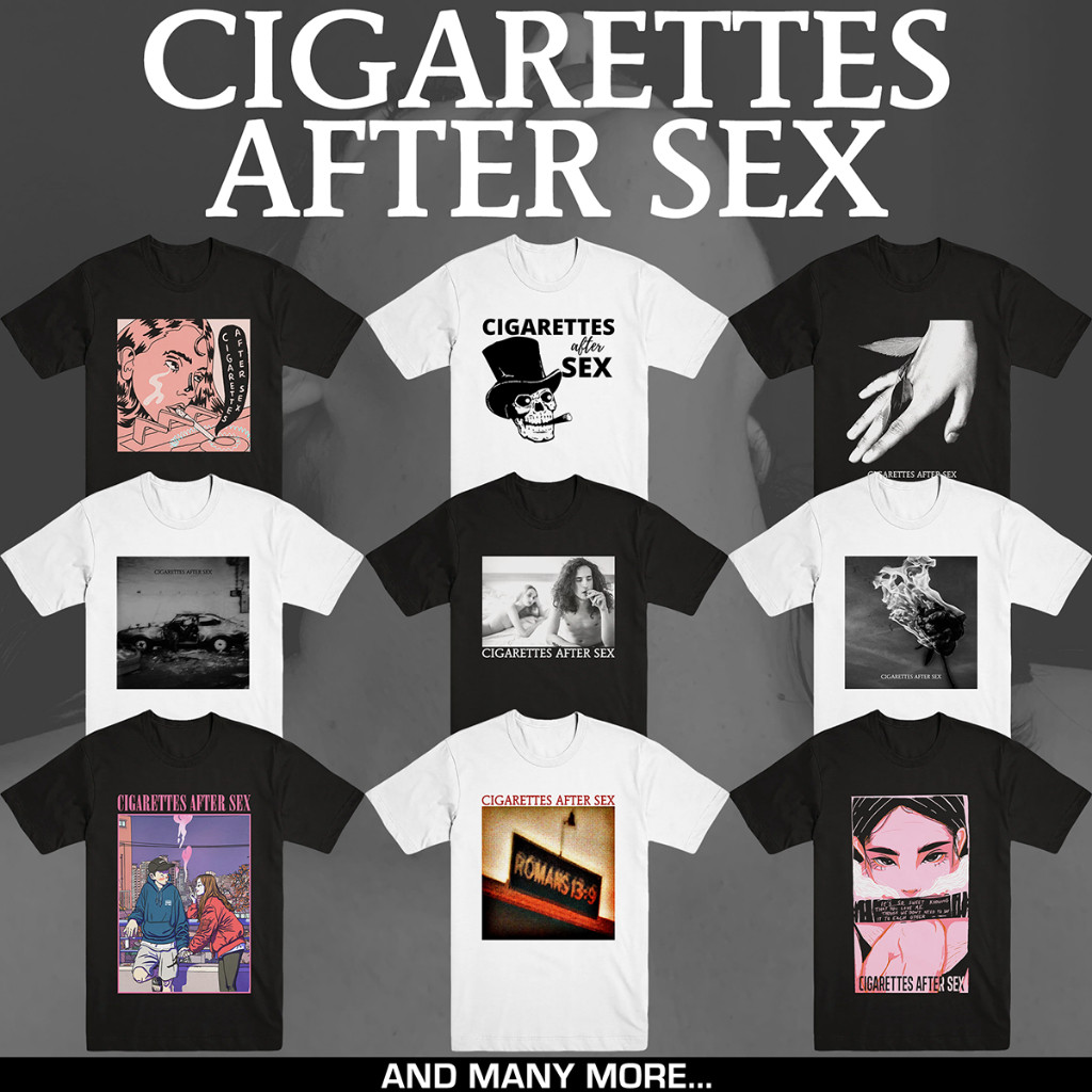 CIGARETTES AFTER SEX | T-SHIRT BAND | AMBIENT POP | MERCHANDISE