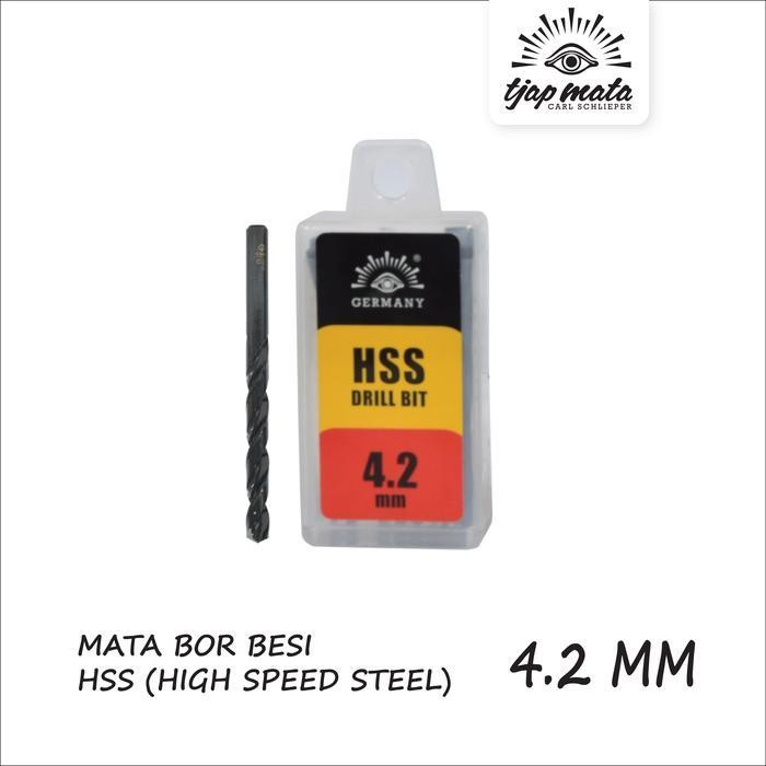 TJAP MATA Mata Bor Besi / Drill Bits HSS 4.2 MM ORIGINAL TJAP MATA / CAP MATA