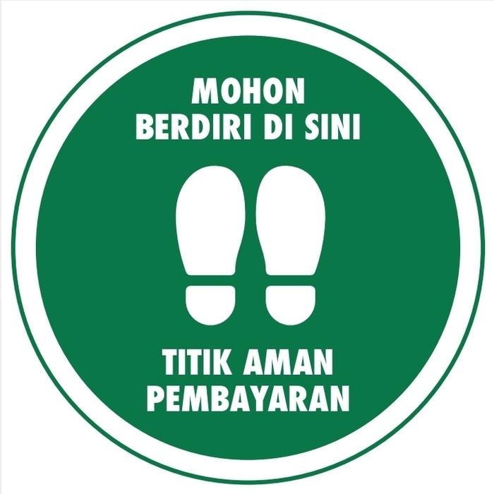 

Sticker titik aman pembayaran SPBU | Sticker Berdiri Disini | Paper Sticker Kaki SPBU