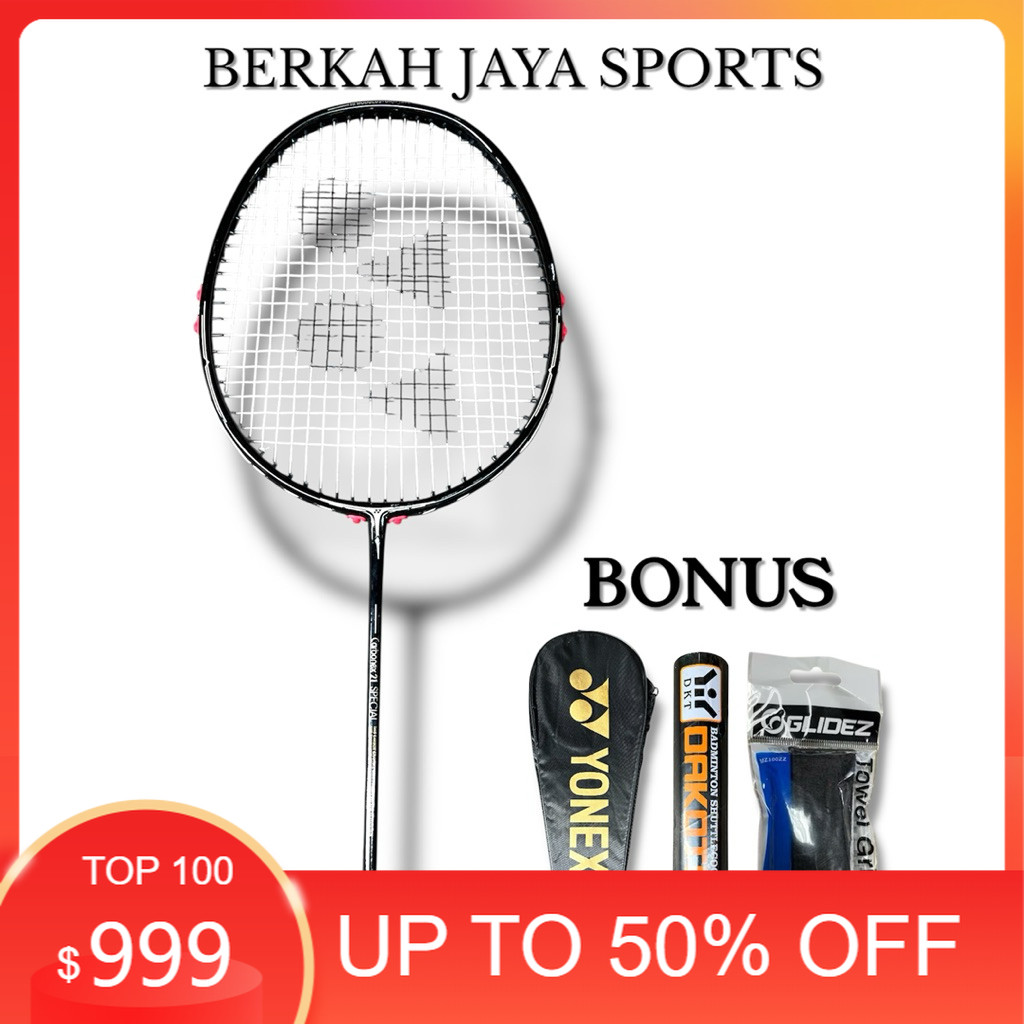 Raket BadmintonCarbonex 21 Bonus kok termurah Discoun 50%