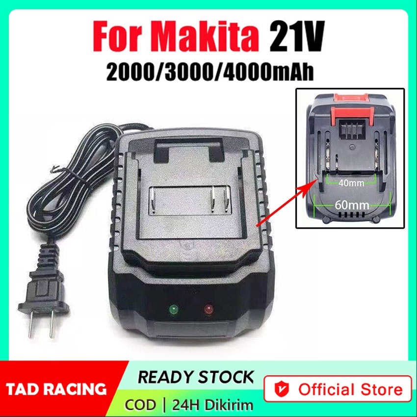 Charger Makita Lithium Bor 21V Charger Makita Adaptor Casan Cas Baterai Cordless Nagawa Bor Impact W