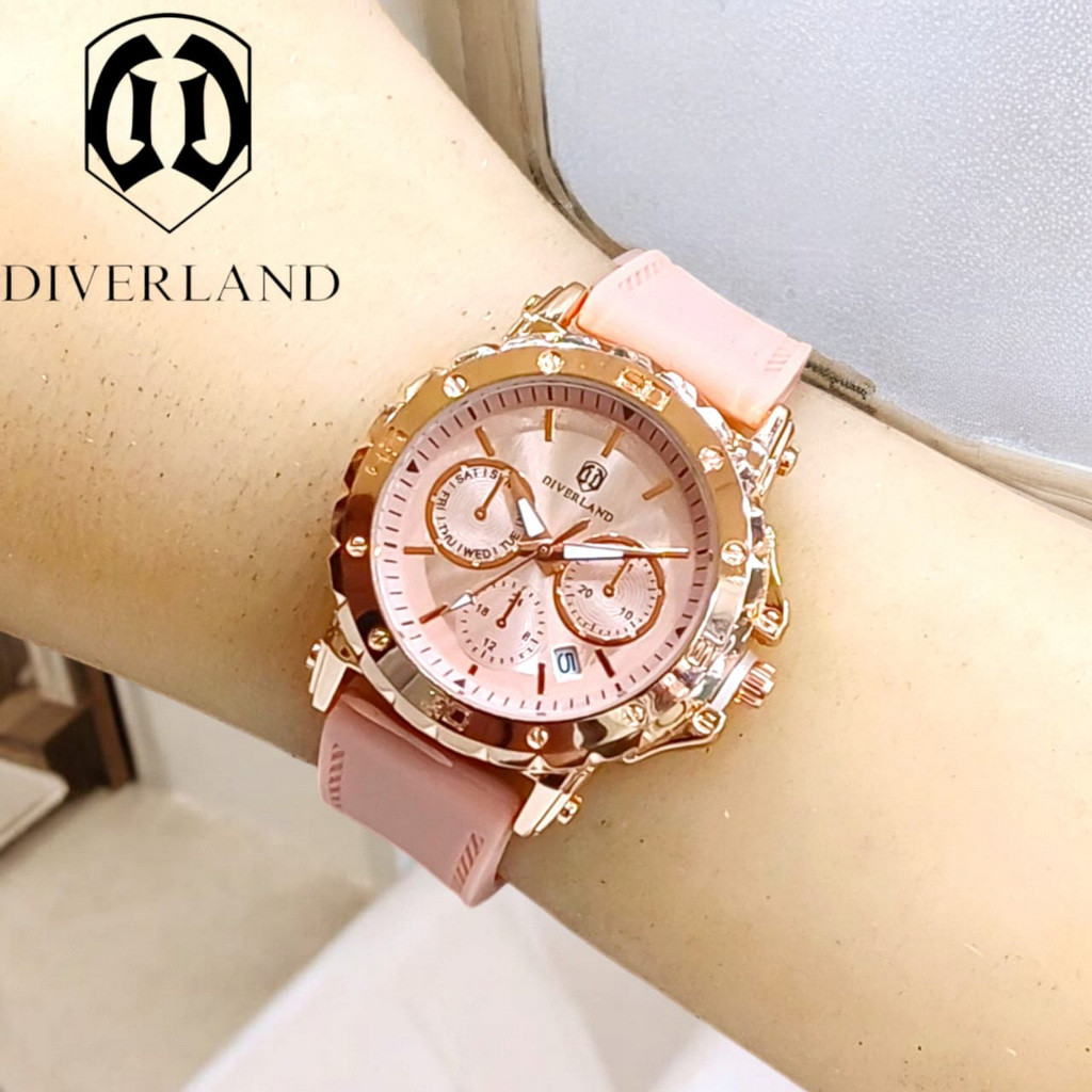Jam Tangan Wanita DIVERLAND J Original Rubber