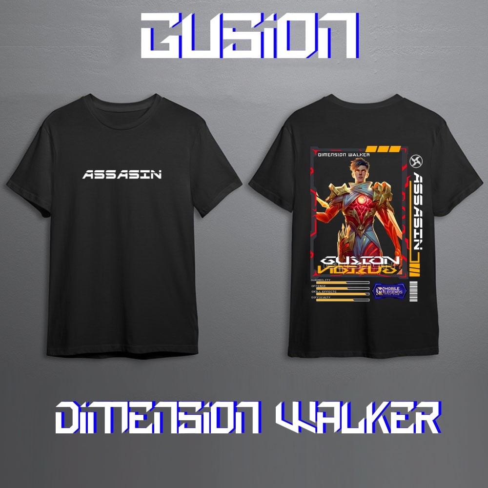 KAOS HERO MOBILE LEGEND GUSION SKIN LIGHT SONATA//KAOS ML//KAOS MOBILE LEGEND//KAOS GUSION//KAOS GUS