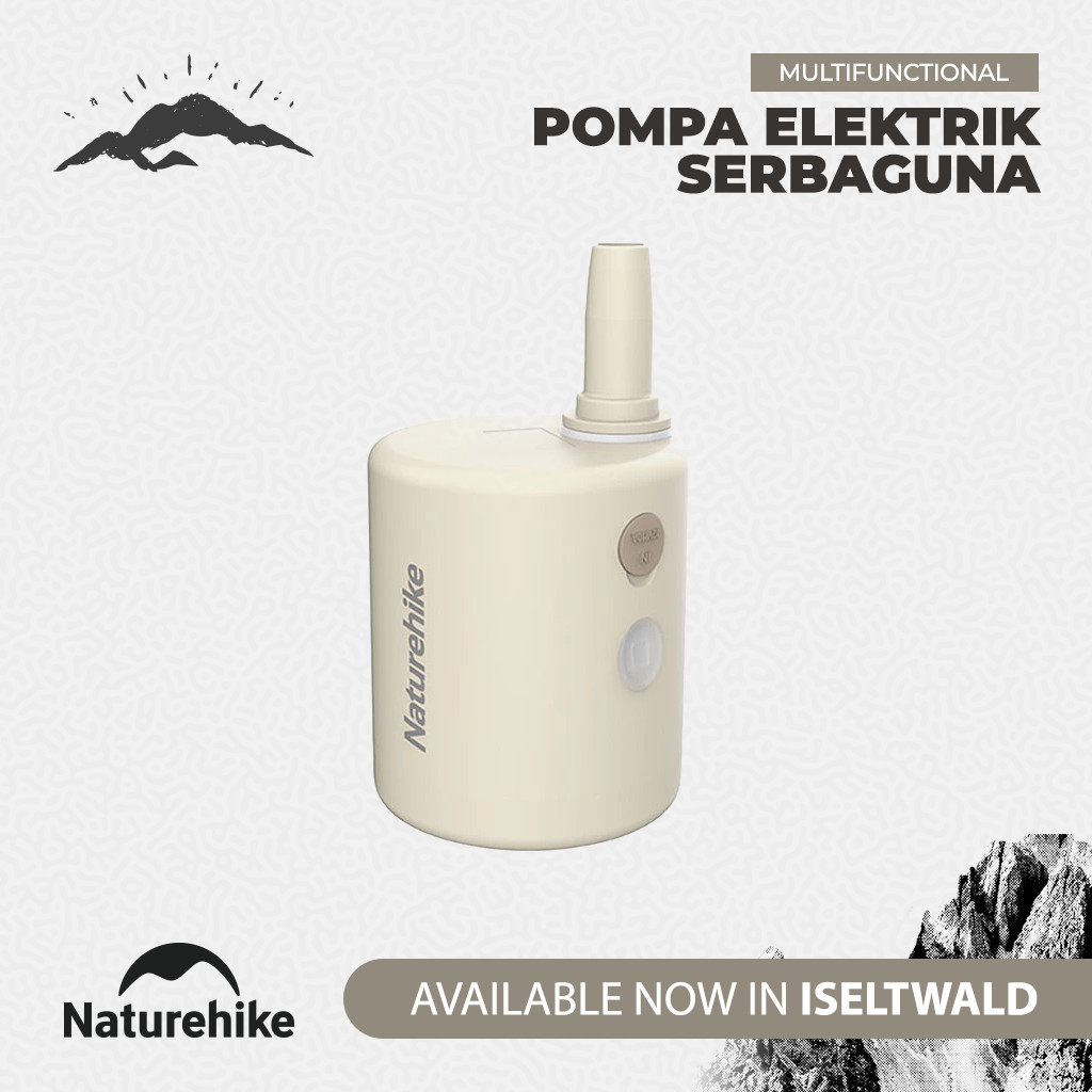 Naturehike Pompa Elektrik NH21ZM009 High Power Air Pump Serbaguna