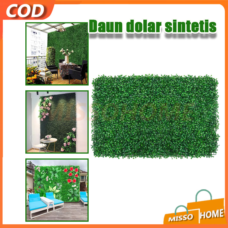 Rumput Dinding Sintetis/daun plastik dinding/Rumput Buatan