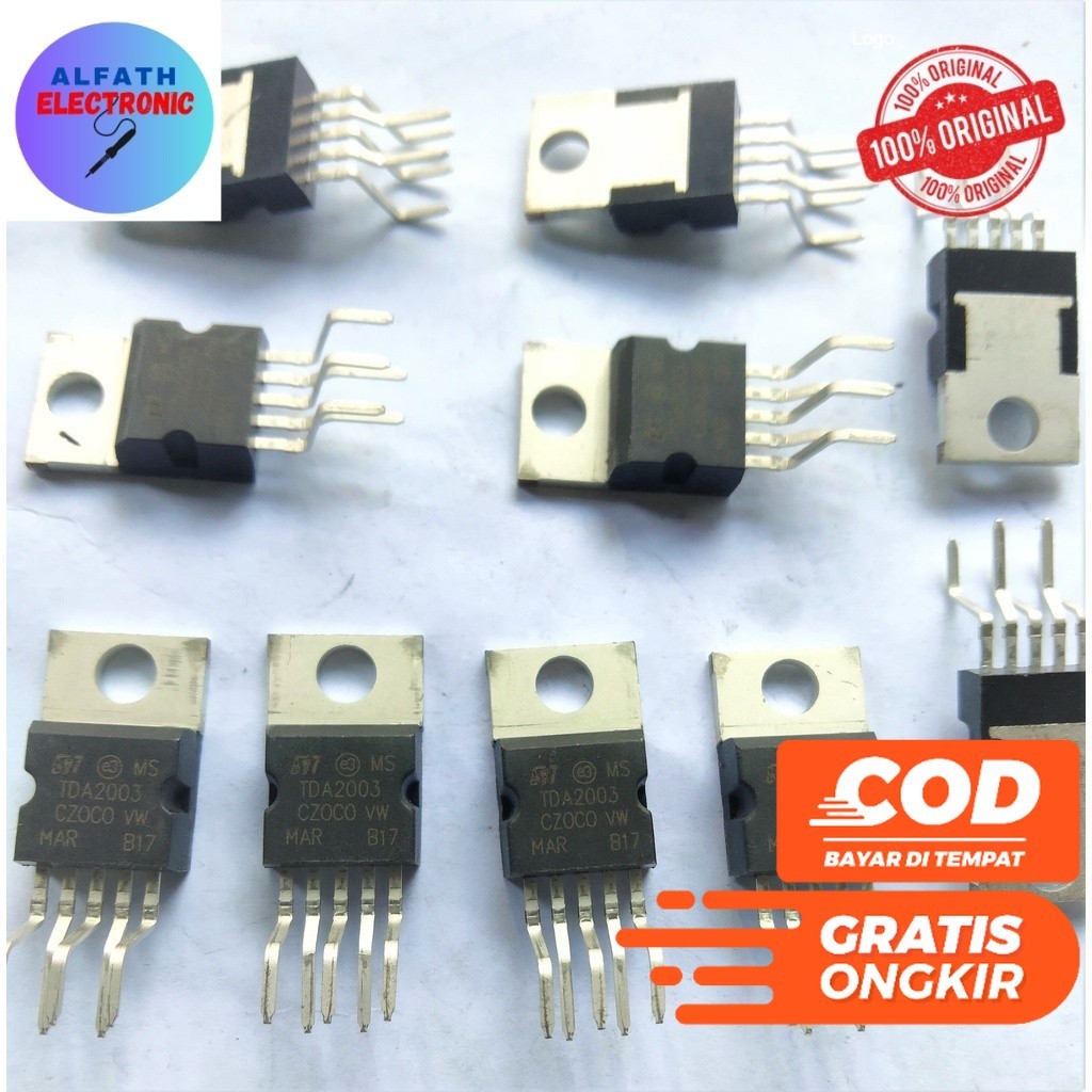 IC TRANSISTOR TDA 2003 TDA2003 ASLI ORIGINAL KUALITAS BAGUS