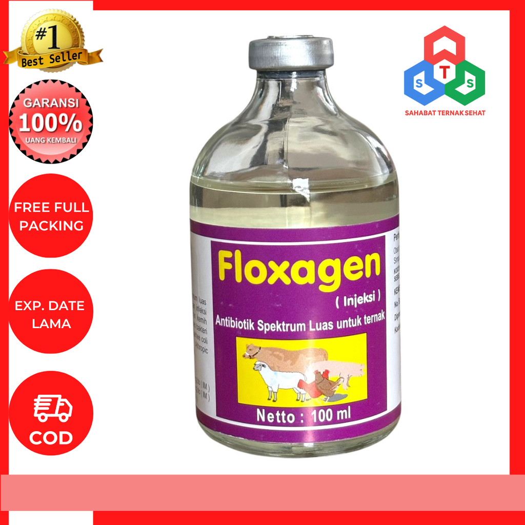 Floxagen 100ml - Antibiotik Pernafasan Untuk Ternak