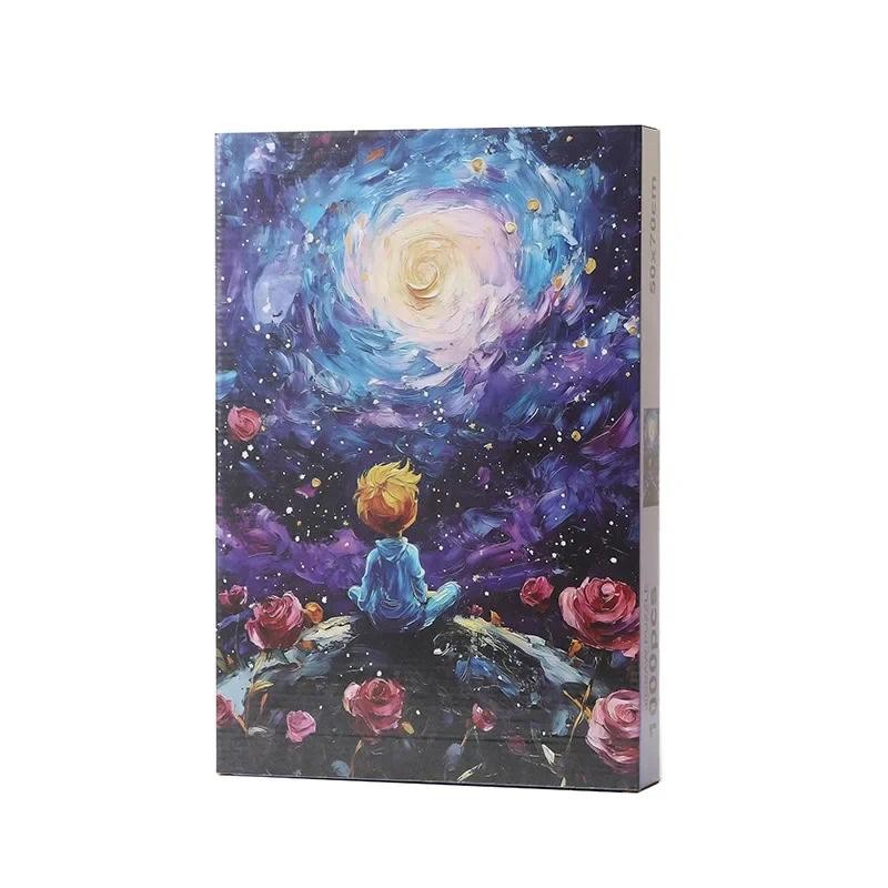 Starry Sky Little Prince Puzzle Paper Material Stress Relief Educational 1000 Pieces Flat DIY Puzzle