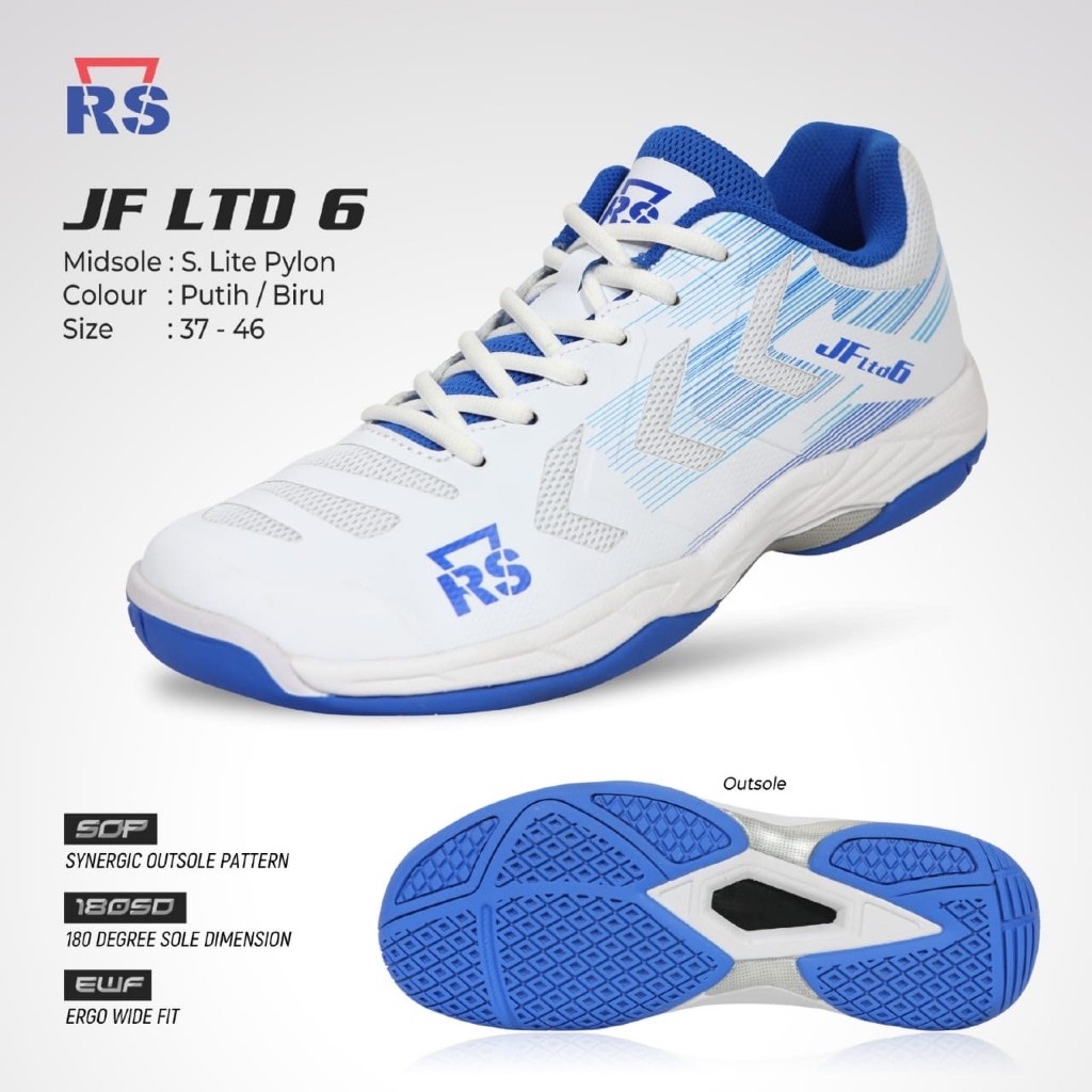 Sepatu Badminton RS JF LTD 6 RS 100% ORIGINAL RS