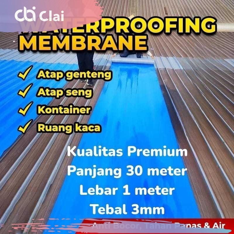 Waterproofing Waterproof Membran Membrane Lakban Tempel Anti Bocor Air Hujan Peredam Panas Suara Ber