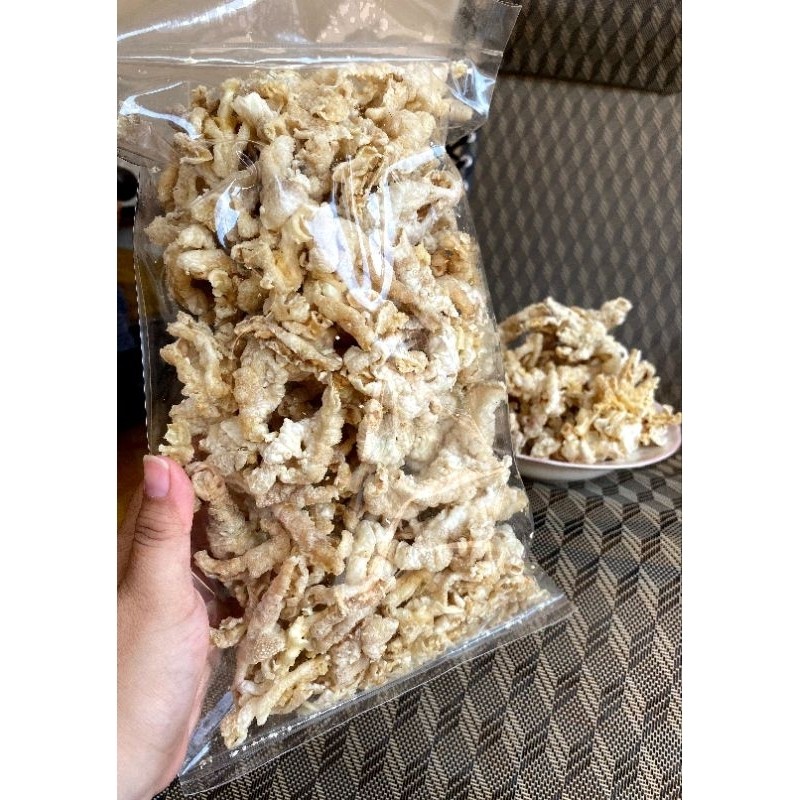 keripik ceker ayam/kerupuk ceker/cemilan/snack ceker/tanpa tepung/oleh oleh