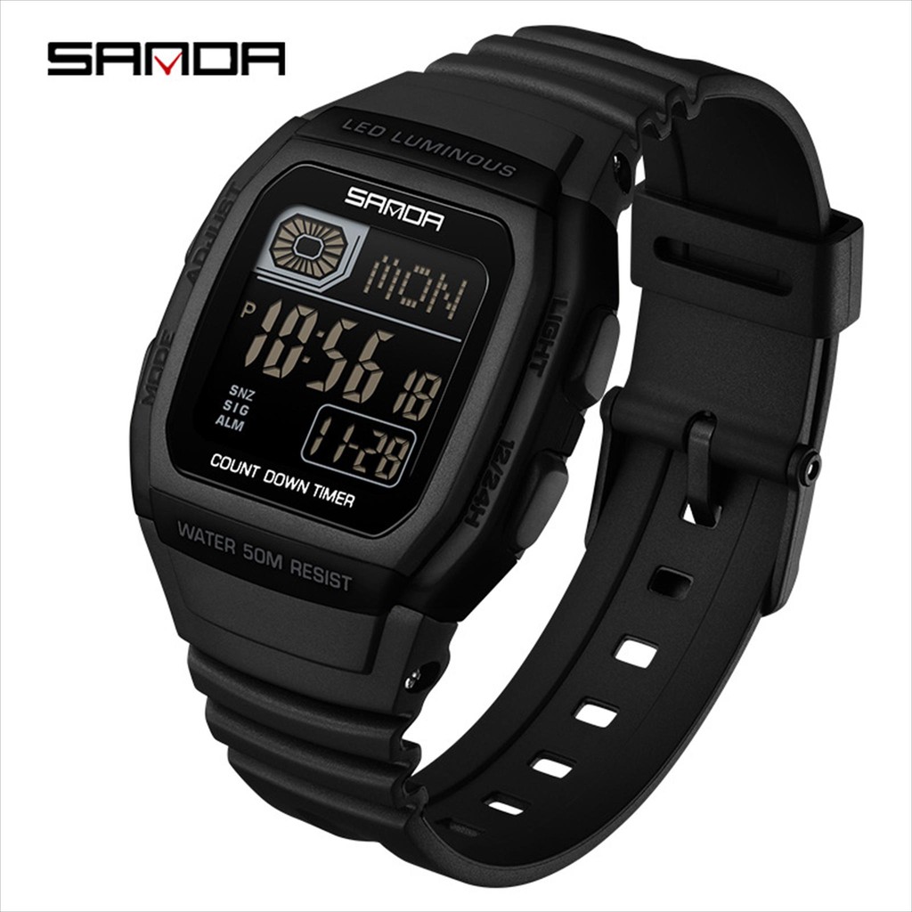 SANDA 2208 Original Watch – Jam Tangan Pria Digital Multifungsi