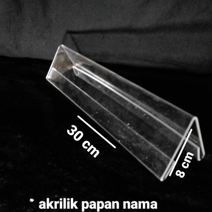 

Akrilik Papan Nama uku. 8x30cm