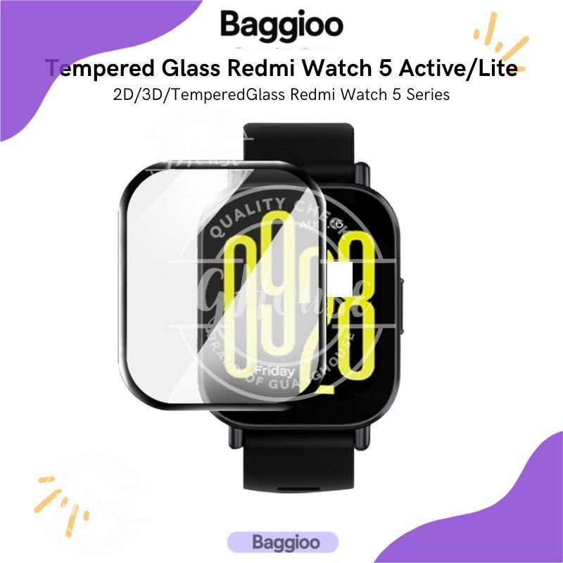 Baggioo Anti Gores Redmi Watch 5 Active/Lite Tempered Glass Redmi Watch 5 Active/Lite 2D 3D TPU Hydr