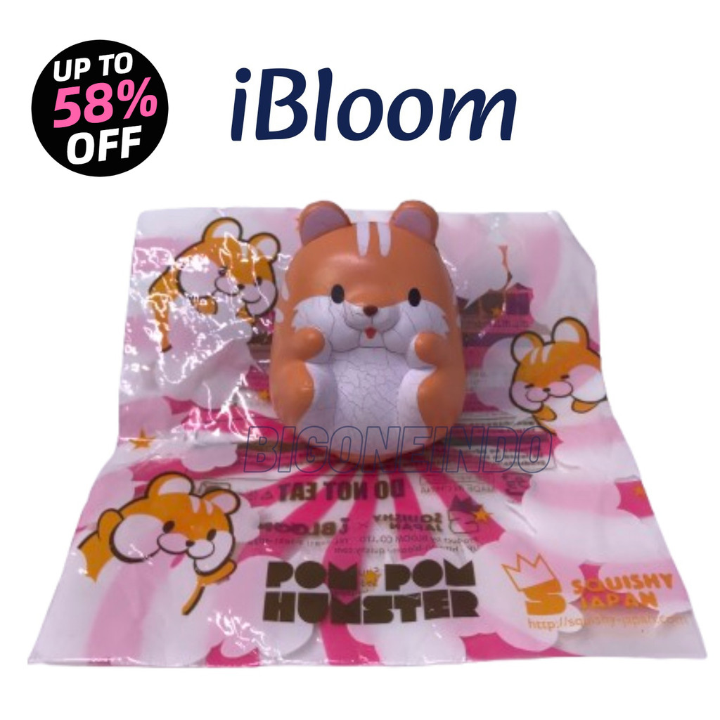 SALE Squishy ori, Squishy mainan anak Ibloom pom pom hamster authentic
