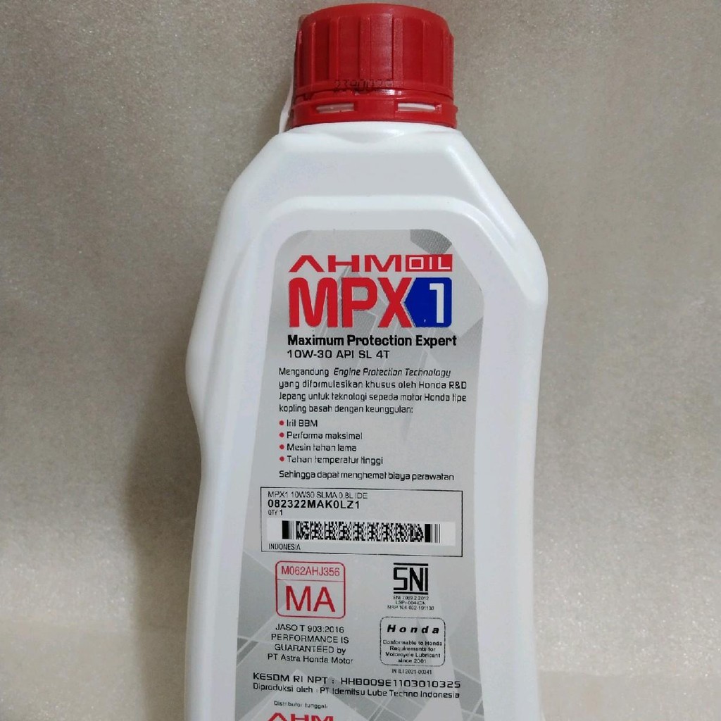 OIL OLI MPX 1 0,8 LTR MPX 1 0,8 LTR