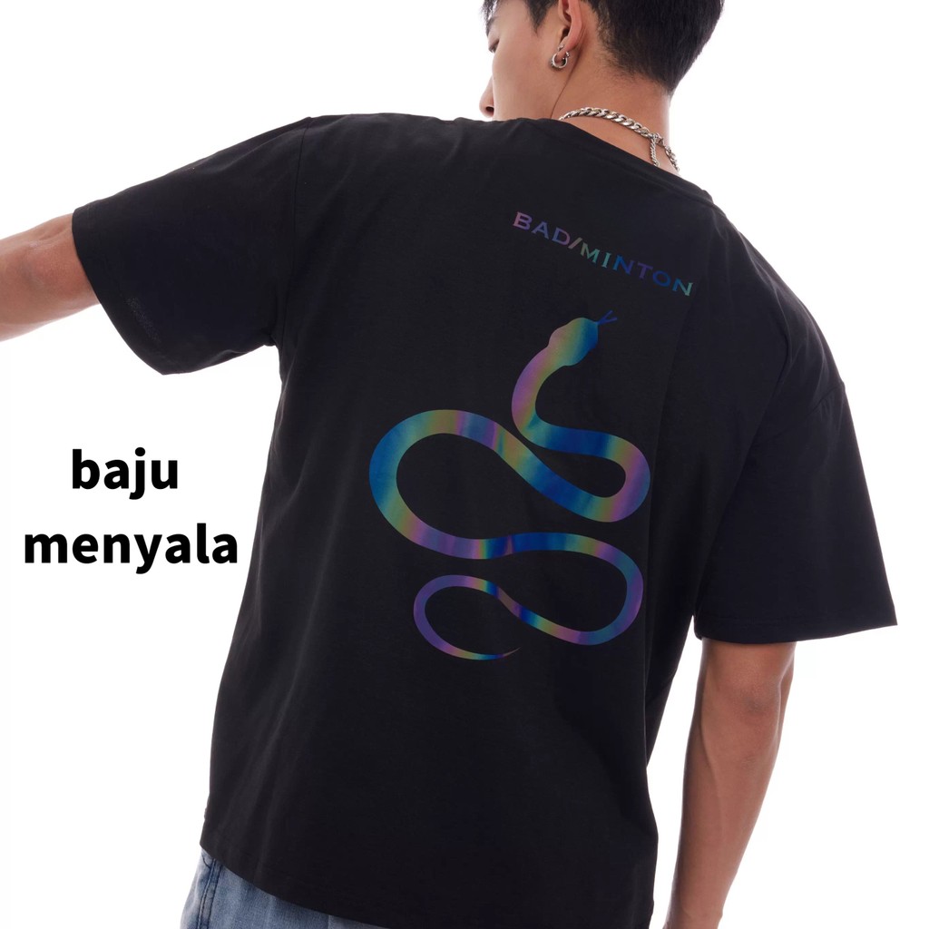 Kaos Menyala Dalam Reflective Rainbow baju kaos pria keren  baju casual pria baju kaos pria keren ge