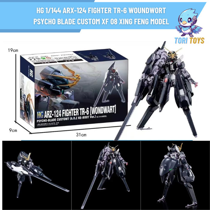 HG 1/144 ARX-124 Fighter TR-6 Woundwort  Psycho Blade Custom XF 08 Xing Feng Model