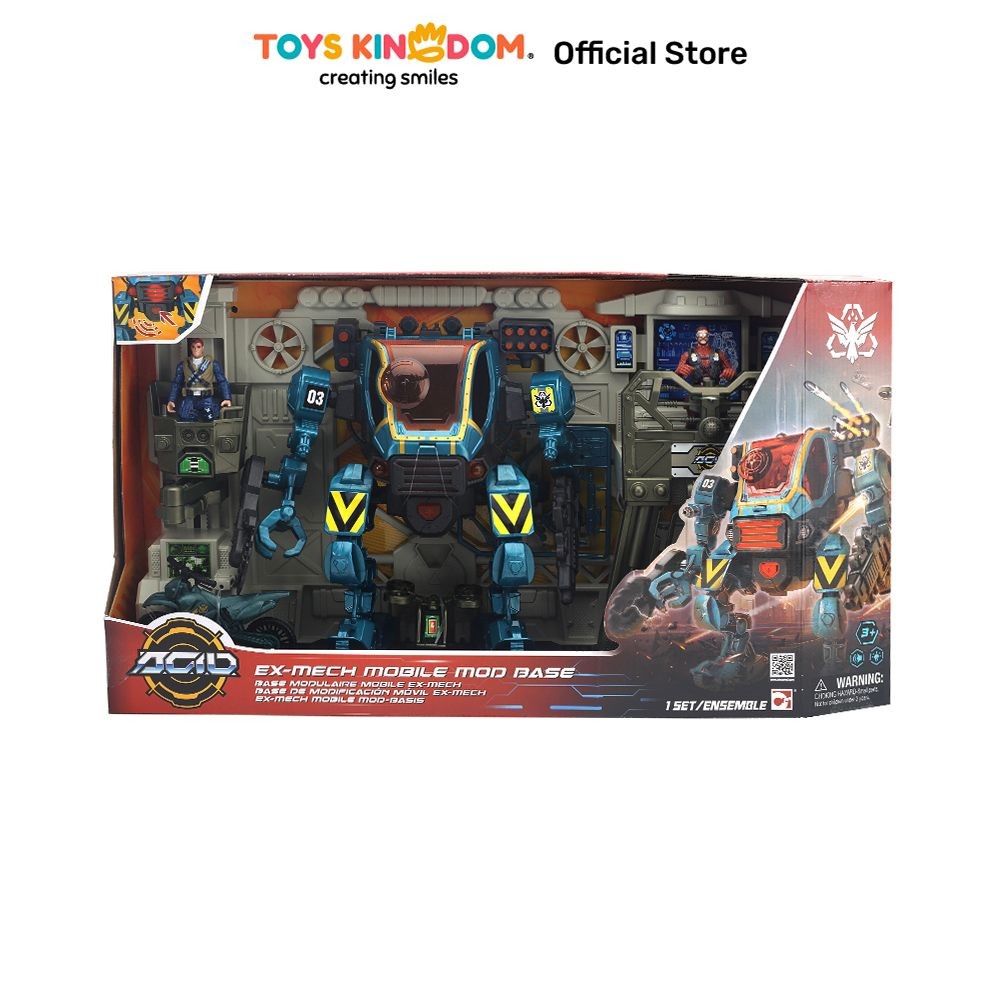 Toys Kingdom Chap Mei Set Acid Ex-Mech Mobile Mod Base Kids Toy Action Figur Mainan Koleksi Anak Min